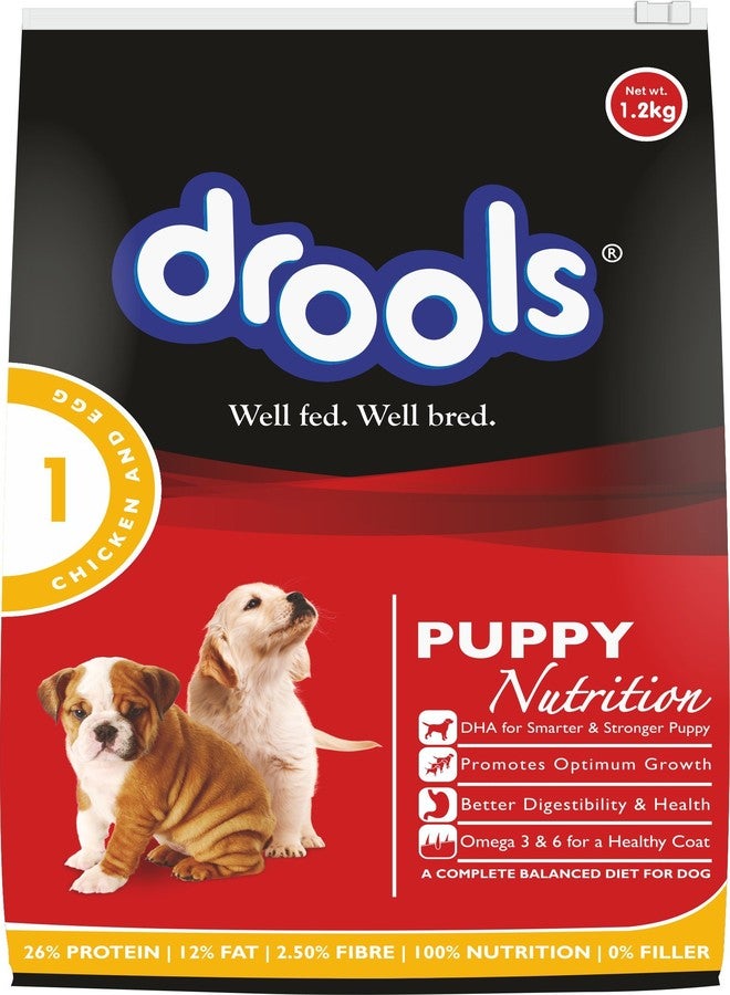 Drools Chicken and Egg Puppy Dry Dog Food, 1.2kg - Image 1